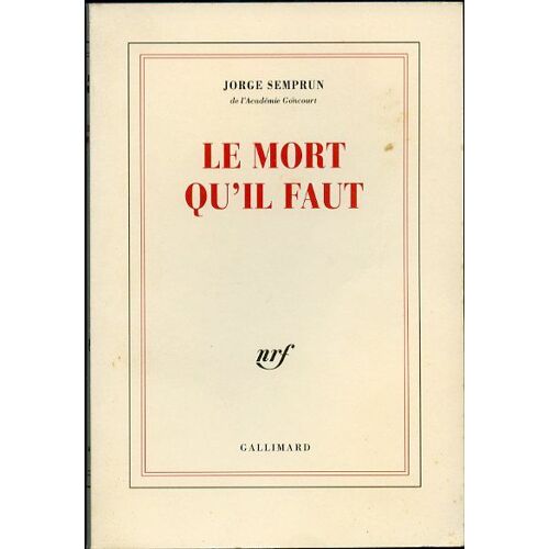 Le Mort Qu'il Faut