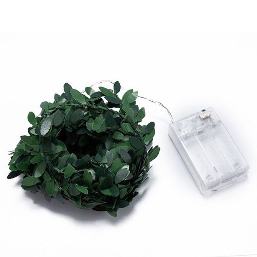 Guirlande Lumineuse De Lierre, Guirrlande Lumineuse De Vigne, Guirlande De Feuilles Vertes Artificielles, Fleurs, Décoration De Jardin De Fête De La Saint-Valentin, Mariage