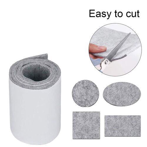 Coussinets Antidérapants En Feutre Gris, 3 Pièces, Pour Meubles, Table, Chaise, Pieds, Tapis