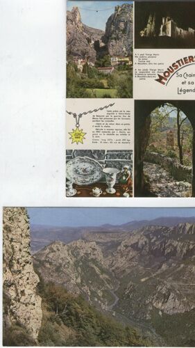 2 Cartes Postales: Gorges Du Verdon Et Moustiers