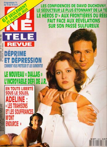 Ciné Télé Revue N° 15 / 1996 - Gillian Anderson Et David Duchovny "X-Files"