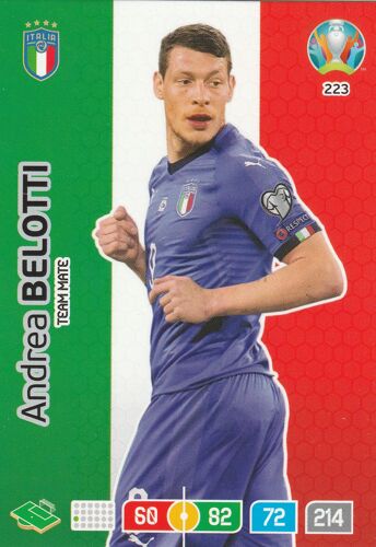 N° 223 - Carte Panini Foot Adrenalyn Xl - Uefa Euro 2020 - Andrea Belotti - Italy / Italie