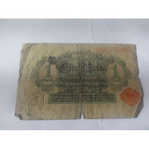 Billet 1 Mark Empire Allemand 1914