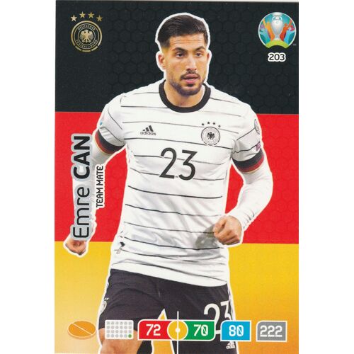 N° 203 - Carte Panini Foot Adrenalyn Xl - Uefa Euro 2020 - Emre Can - Germany / Allemagne