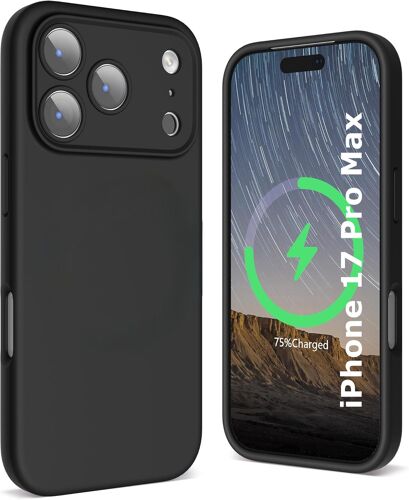 Coque Pour iPhone 17 Pro Max Silicone Noir Little Boutik©