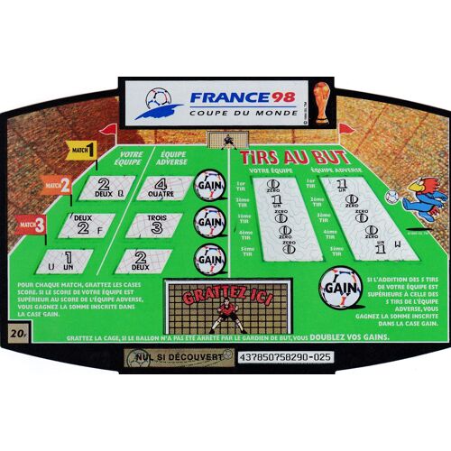 Ticket Fdj France 98