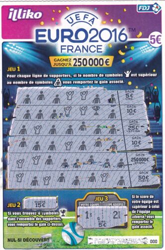 Ticket Fdj Euro 2016