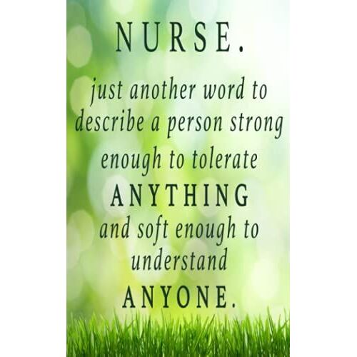 Nursing Journal/Notebook/Diary- 5" X 8", 100 Lines Pages, Matte Finish, Paperback.
