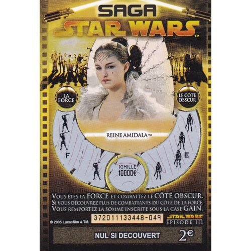 Ticket Fdj Star Wars Reine Amidala