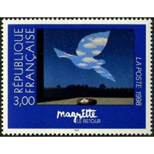 1 Timbre France 1998, Neuf - Magritte «Le Retour» - Yt 3145