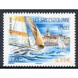 Les Sables D'Olonne (Vendée) : Voiliers En Mer Année 2009 N° 4334 Yvert Et Tellier Luxe