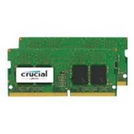 Crucial - DDR4 - kit - 16 Go: 2 x 8 Go - SO DIMM 260 broches - 2400 MHz / PC4-19200 - CL17 - 1.2 V - mémoire sans tampon - non ECC