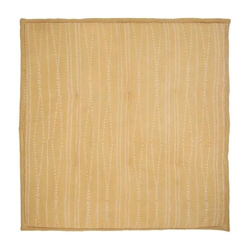 Tapis bébé polyvalent en coton moutarde