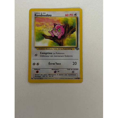 Carte Pokémon Rondoudou 1995
