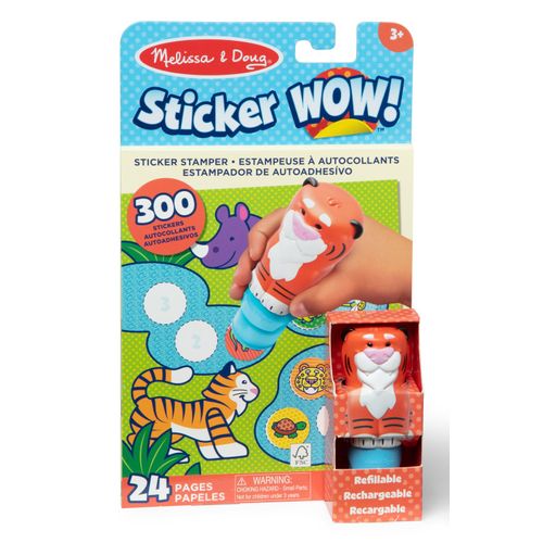 Melissa & Doug Pack Tigre Tamponneuse + Bloc D'activités Sticker Wow!  Melissa & Doug