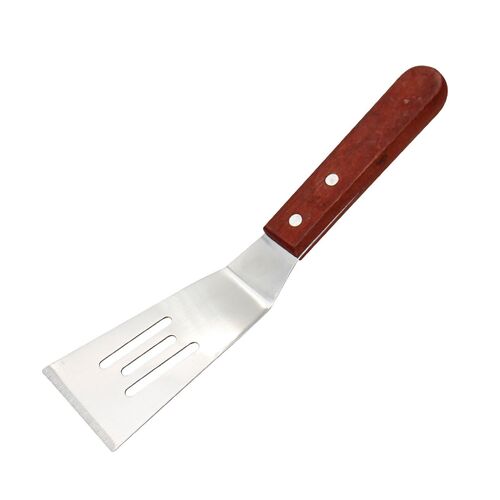 Spatule à Steak frit avec manche en bois, en acier inoxydable, ensemble de spatules à Pizza, pâtisserie, outils de barbecue, ustensiles de cuisine
