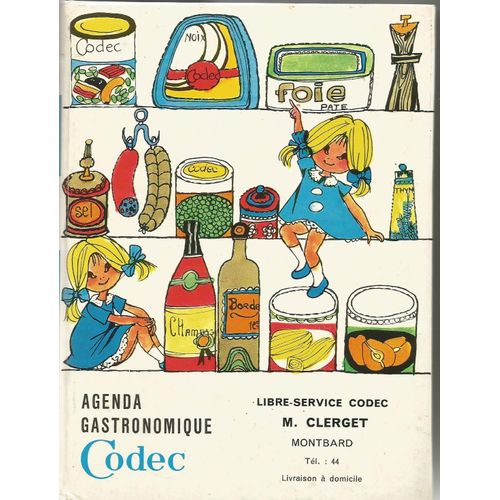 Agenda Gastronomique Codec 1968 Libre-Service Codec M.Clerget Montbard 