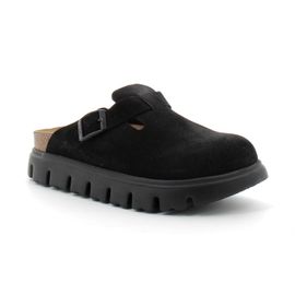 Birkenstock - Sabot Boston Chunky Suede - Noir - 35
