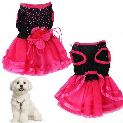 Robe En Gaze Rose À Fleurs Pour Animaux De Compagnie, Jupe Pour Chiot, Vêtements De Princesse Pour Chat, Robe Dégradée Pour Chien, Vêtements Pour Animaux De Compagnie, Xs, S, M, L, 2021