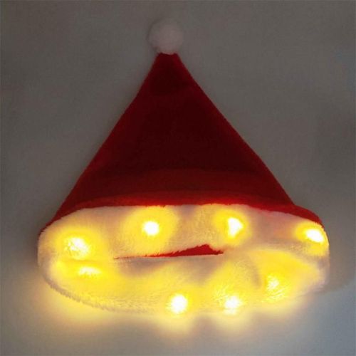 Chapeau De Noël Lumineux Avec Éclairage Led Et Atmosphère Festive Colorée, Cadeau Pour Enfants