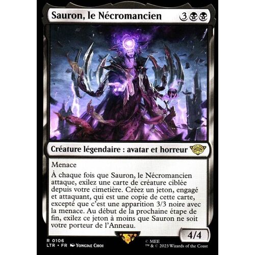 Sauron Le Nécromancien - Magic - Le Seigneur Des Anneaux - Chroniques De La Terre Du Milieu - R - 106