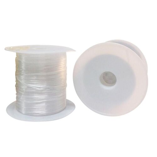 Rouleau De Fil Élastique En Spandex, 10 M/Rouleau, 1mm, Fil Transparent Perlé Pour Bricolage De Bijoux