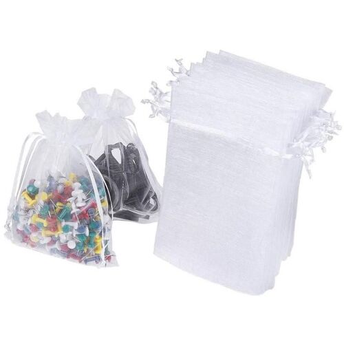 Sacs De Poche En Organza À Cordon Ccoulissant 10x13cm, 1 Pièce, Cadeau De Noël De Mariage, Pochettes D'emballage De Bijoux