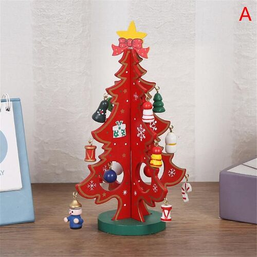 Arbre De Noël En Bois Stéréo Fait Àà La Main, Bricolage Créatif, Mise En Page Pour Enfants, Décorations De Noël, Ornements