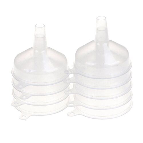 Mini Entonnoir En Plastique Transpaarent, 10 Pièces/Lot, Parfum Liquide, Huile Essentielle, Remplissage, Bouteille Vide, Outil D'emballage, Fournitures De Laboratoire 