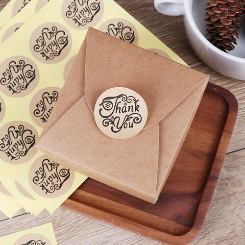 Autocollant Rond De Remerciement, Éétiquette Autocollante De Scellage, En Papier, Pour Scrapbooking, Cadeau, Diy Bricolage, Dia.3.5cm, 120 Pièces