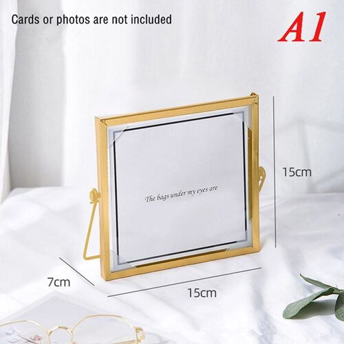 Cadre Photo mural en métal, Style nordique, verre forgé, géométrique, taille S/M/L, 1 pièce