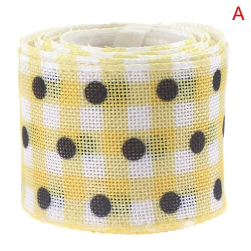 Ruban De Citron À Bord Filaire, 5 Mmètres/Rouleau, 6.3cm, Ruban De Toile De Jute Pour L'été, Décoration Artisanale