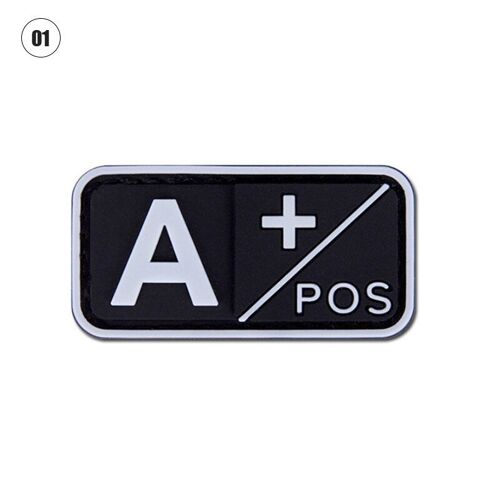 Patchs De Groupe De Sang Positif Poour Vêtements, Badges En Caoutchouc Pvc, Autocollants Décoratifs A-B-Ab-O-Diy