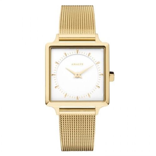 Montre Femme Amalys En Acier Jaune