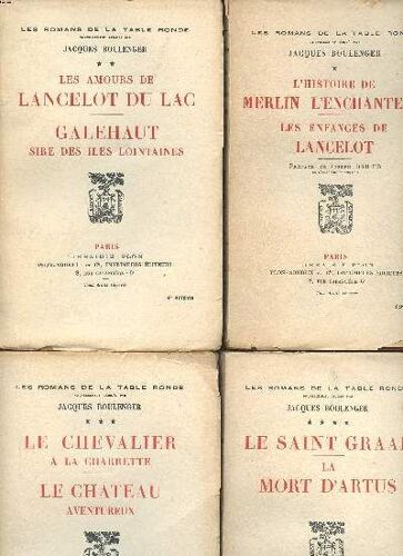 L Histoire De Merlin L Enchanteur En 4 Tomes Tome 1 Les Enfances De Lancelot, Tome 2: Les Amours De Llancelot Du Lac Galehaut Sire Des Îles Lointaines; Tome3: Le Chevalier À La Charrette Et Le Château(...)