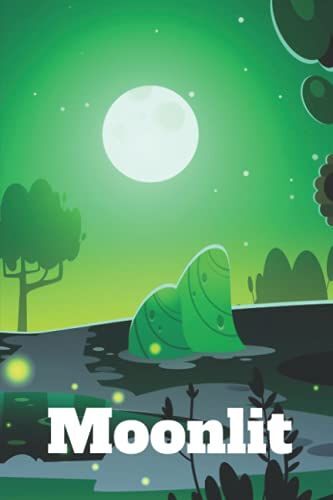 Moonlit: This 150 Pages Blank Lined Diary Suitable For Taking Notes, Writing, Organizing, Journaling And Brainstorming.