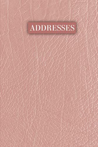 Brown Leather Textured Large Address Book