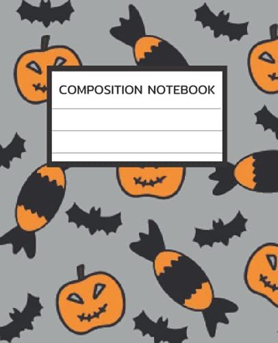 Candy Halloween Composition Notebook: Wide Ruled Journal Notebook