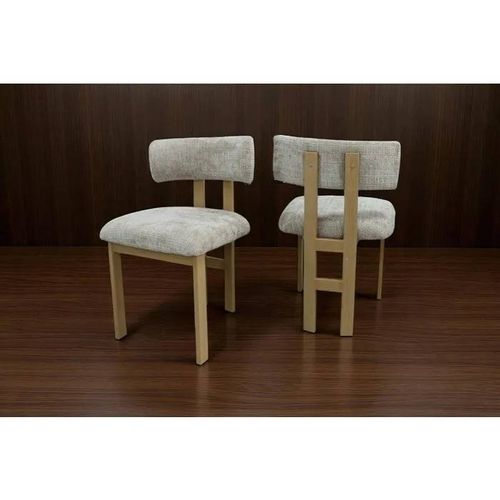 Lot De 4 Chaises Certosa Taupe / Bois Claire