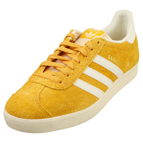 Adidas Gazelle Pour Hommes Baskets Mode En Suéde Et Synthétique Jaune Blanc