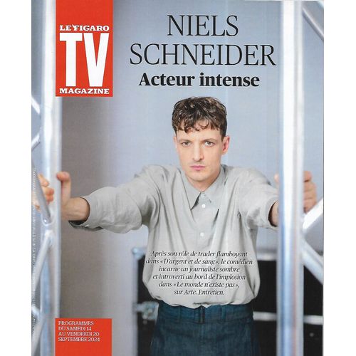 Tv Magazine N°2290 14/09/2024 Niels Schneider, Acteur Intense/ "Bullet Train" Brad Pitt/ Robert Alagna
