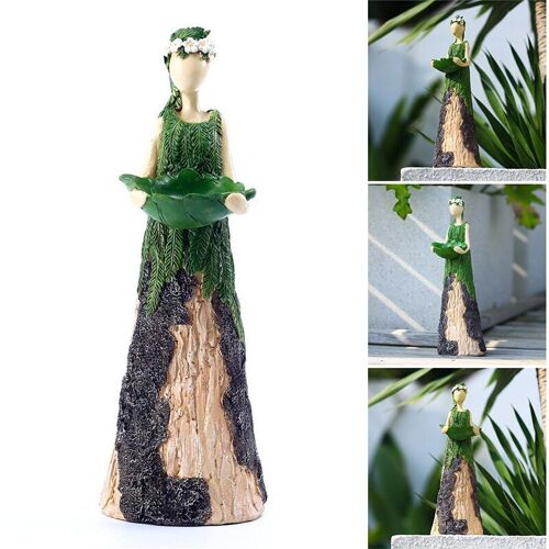 Statue De Fée À Fleurs Personnalisée En Résine, Figurines Créatives, Ornement De Bureau Pour Jardin De Maison, Décoration De Cour