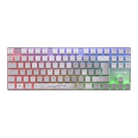 CHERRY MX 8.2 - XAGA Edition - clavier - 80% - TKL - rétroéclairé - sans fil - Bluetooth 5.2, 2.4 GHz, USB-C - QWERTZ - Allemand - commutateur : CHERRY MX2A Blue - blanc