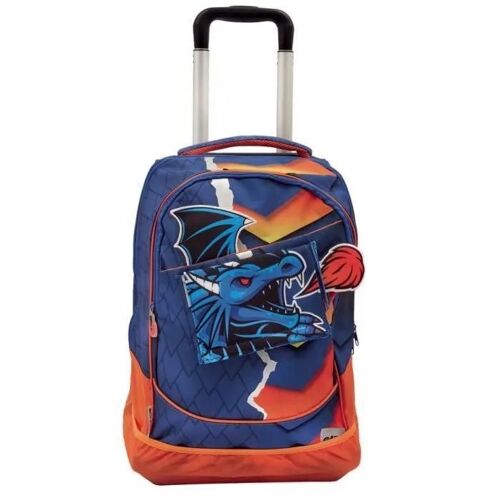GOPOP Trolley e Zaino Scuola Dragon Auguri Preziosi