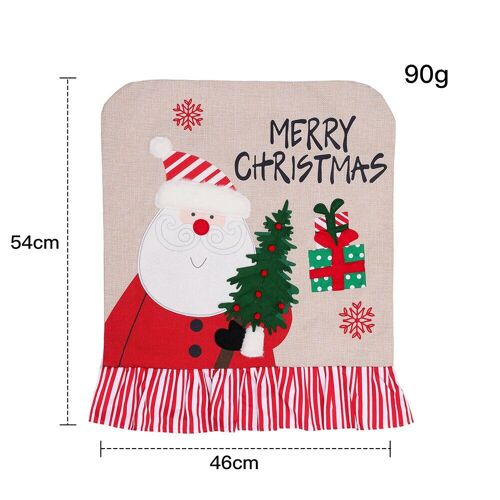 Belle Housse De Chaise, Décoration De Noël, Bonhomme De Neige, Vieux Bonhomme De Neige, Broderie En Lin Et Dentelle, Coussin De Dossier, Décoration D'atmosphère De Restaurant À Domicile