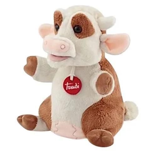 Marionnette À Main Vache - Trudi - 24 Cm - Marron - Enfant - Plush