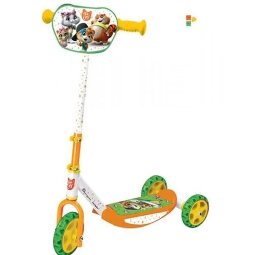Monopattino À Trois Roues Smoby 44 Gatti - Licence Bambi - Mixte - Vert, Blanc Et Orange - Adulte