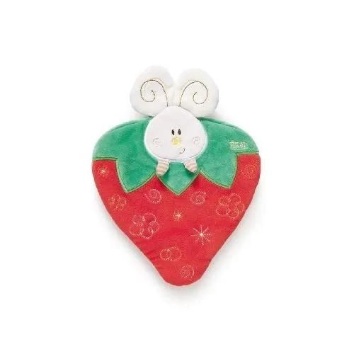 Doudou Trudi 28440 - Graines Souris/Fraise - Taille S - En Fibres Naturelles - Ligne Baby Nature