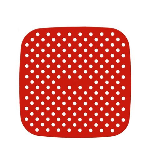 Tapis de cuisson antidérapants en SSilicone pour friteuse à Air, rouge, noir, 7.5/8/8, 5/9 pouces