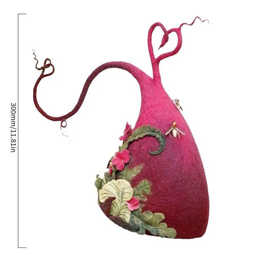 Costume De Chapeau De Sorcière Modeerne Pour Femmes, En Laine Pointue Et Pointue, En Feutre D'halloween, Costume De Cosplay De Fête Ajustable, Nouvelle Collection